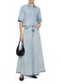 Figure View - Click To Enlarge - RAG & BONE - Lenna Ultra Featherweight Light Washed Denim Shirt