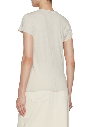 Back View - Click To Enlarge - RAG & BONE - The Slub Crewneck Cotton T-Shirt