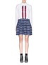Main View - Click To Enlarge - TANYA TAYLOR - 'Frida' graphic embroidery stripe shirt dress