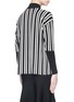 Back View - Click To Enlarge - TANYA TAYLOR - 'Timmy' stripe rib knit turtleneck sweater top