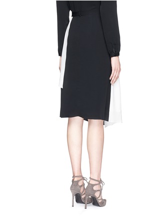 Back View - Click To Enlarge - TANYA TAYLOR - 'Ava' asymmetric split silk georgette skirt