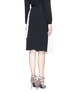 Back View - Click To Enlarge - TANYA TAYLOR - 'Ava' asymmetric split silk georgette skirt