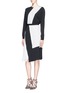 Figure View - Click To Enlarge - TANYA TAYLOR - 'Alyssa' contrast stripe silk georgette blouse