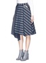 Front View - Click To Enlarge - TANYA TAYLOR - 'Oliver' stripe flared skirt