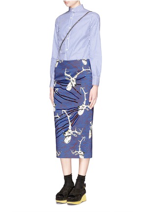 Figure View - Click To Enlarge - STELLA JEAN - 'Bridgeport' sequin stag print pencil skirt