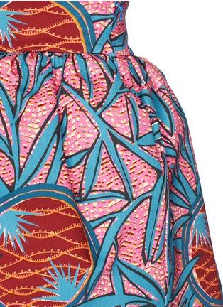 Detail View - Click To Enlarge - STELLA JEAN - 'Bolivar' print high waist flare skirt