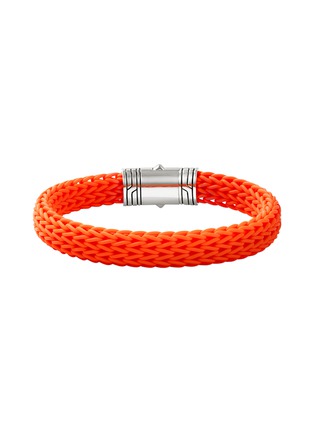 Detail View - Click To Enlarge - JOHN HARDY - Icon Extension Sterling Silver Rubber Bracelet — Size UL