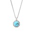 JOHN HARDY Tag Sterling Silver Turquoise Necklace — Size 22
