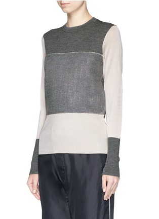 Front View - Click To Enlarge - RAG & BONE - 'Marissa' colourblock Merino wool blend sweater