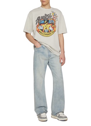 Figure View - Click To Enlarge - AMIRI - Mr. Hollywood Distressed Edges Cotton T-Shirt