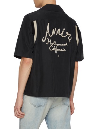 Back View - Click To Enlarge - AMIRI - Hollywood Varsity Embellished Shirt