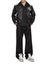 Figure View - Click To Enlarge - AMIRI - Ma Swirl Band Leather Jacket