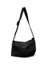 Main View - Click To Enlarge - DISCORD YOHJI YAMAMOTO - Medium Cow Leather Drum Dyed Leather Puff Crossbody Bag