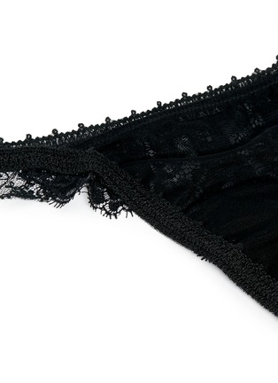 Detail View - Click To Enlarge - LA PERLA - 'Maharani' lace tulle thong