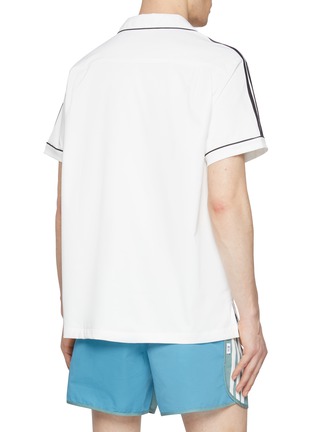 Back View - Click To Enlarge - ADIDAS - x CLOT Three Stripe Bowling Shirt