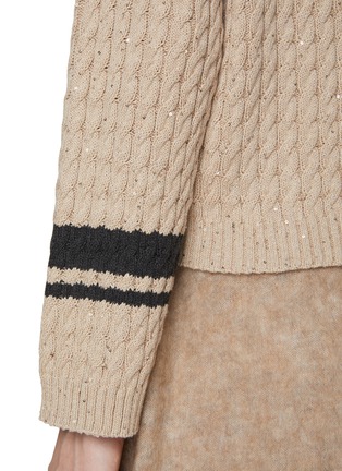  - BRUNELLO CUCINELLI - Sequin Cable Knit Sweater