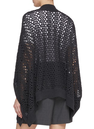 Back View - Click To Enlarge - BRUNELLO CUCINELLI - Net Cape Cardigan