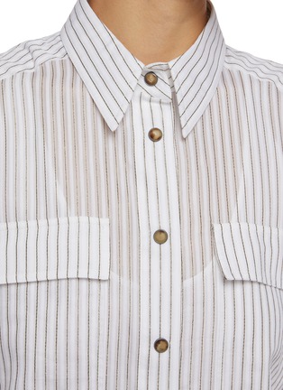  - BRUNELLO CUCINELLI - Pinstripe Shirt Dress