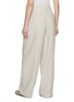 Back View - Click To Enlarge - BRUNELLO CUCINELLI - Loose Fit Pleated Linen Trousers