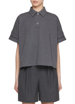 Main View - Click To Enlarge - BRUNELLO CUCINELLI - Monili Embellished Polo T-shirt