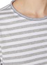  - BRUNELLO CUCINELLI - Monili Neckline Striped Cotton T-shirt
