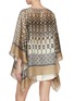 Back View - Click To Enlarge - BRUNELLO CUCINELLI - Printed Silk Poncho