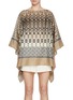 Main View - Click To Enlarge - BRUNELLO CUCINELLI - Printed Silk Poncho