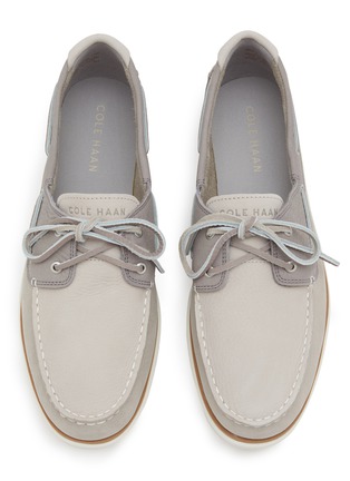 Detail View - Click To Enlarge - COLE HAAN - Grandpro Leather Boat Shoes