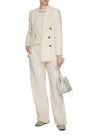 Figure View - Click To Enlarge - BRUNELLO CUCINELLI - Monili Embellished Crewneck Cashmere Jumper