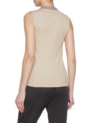 Back View - Click To Enlarge - BRUNELLO CUCINELLI - Monili Neckline Tank Top
