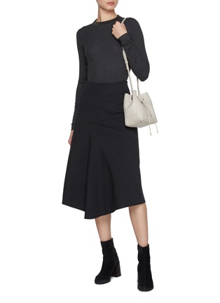Figure View - Click To Enlarge - BRUNELLO CUCINELLI - Monili Embellished Ribbed Knit Crewneck Top