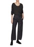 Figure View - Click To Enlarge - BRUNELLO CUCINELLI - Ankle Length Straight Leg Jeans