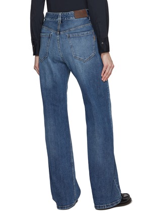 Back View - Click To Enlarge - BRUNELLO CUCINELLI - Straight Leg Medium Washed Denim Jeans