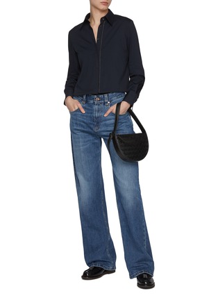 Figure View - Click To Enlarge - BRUNELLO CUCINELLI - Monili Embellished Concealed Placket Shirt