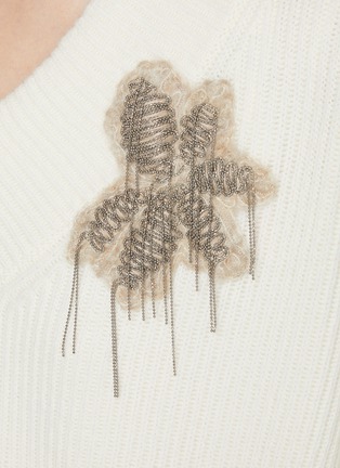  - BRUNELLO CUCINELLI - Embroidered Patch Cashmere Dress