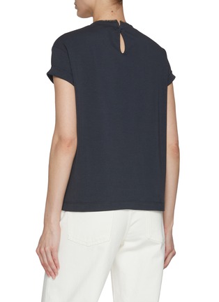 Back View - Click To Enlarge - BRUNELLO CUCINELLI - Monili Embellished Crewneck T-Shirt