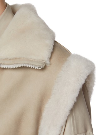  - BRUNELLO CUCINELLI - Zip Up Shearling Gilet