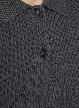  - BRUNELLO CUCINELLI - Ribbed Knit Cotton Polo