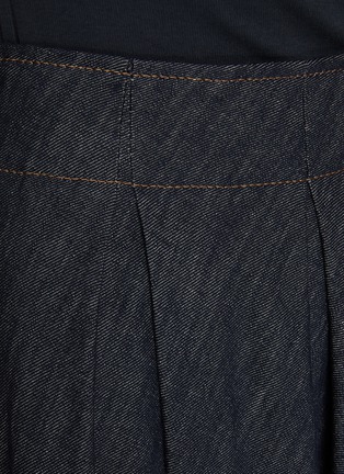  - BRUNELLO CUCINELLI - Pleated Denim Midi Skirt