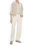 Figure View - Click To Enlarge - BRUNELLO CUCINELLI - Straight Leg Garment Dyed Cotton Trousers
