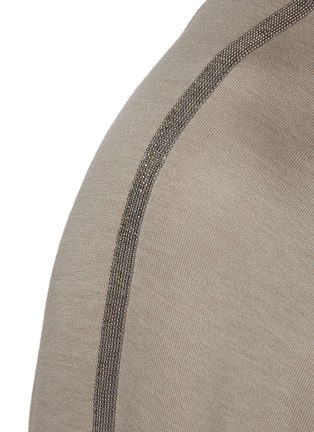  - BRUNELLO CUCINELLI - Monili Embellished Hooded Zip Up Jacket