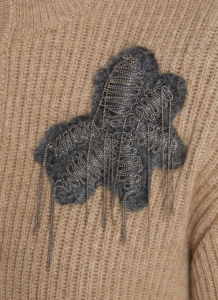  - BRUNELLO CUCINELLI - Embroidered Patch Cashmere Cardigan