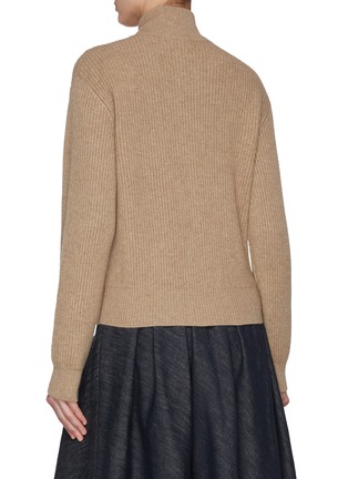 Back View - Click To Enlarge - BRUNELLO CUCINELLI - Embroidered Patch Cashmere Cardigan