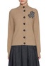 Main View - Click To Enlarge - BRUNELLO CUCINELLI - Embroidered Patch Cashmere Cardigan
