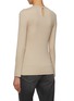 Back View - Click To Enlarge - BRUNELLO CUCINELLI - Long Sleeve Monili Neckline Ribbed Knit Top