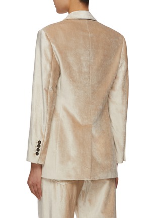 Back View - Click To Enlarge - BRUNELLO CUCINELLI - Single Breasted Velvet Blazer