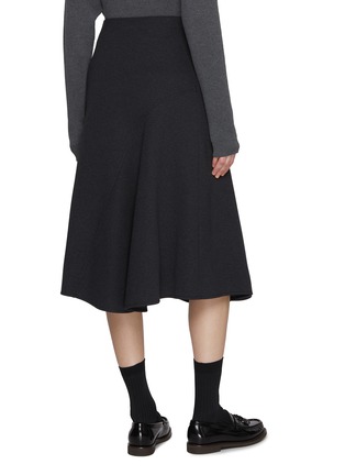Back View - Click To Enlarge - BRUNELLO CUCINELLI - Asymmetric Hem Midi Skirt