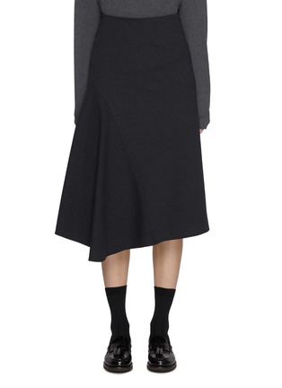 Main View - Click To Enlarge - BRUNELLO CUCINELLI - Asymmetric Hem Midi Skirt