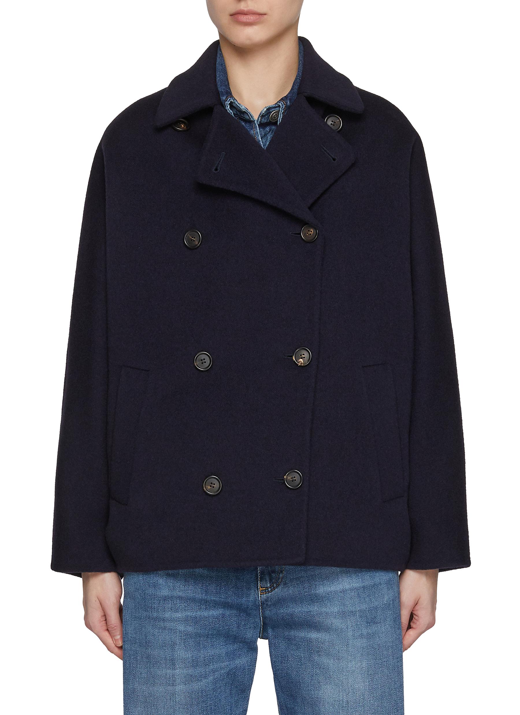 BRUNELLO CUCINELLI Double Breasted Pea Coat Women Lane Crawford