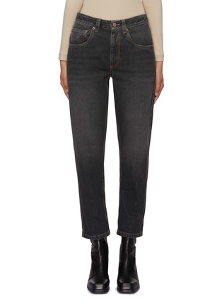 Main View - Click To Enlarge - BRUNELLO CUCINELLI - Ankle Length Denim Jeans